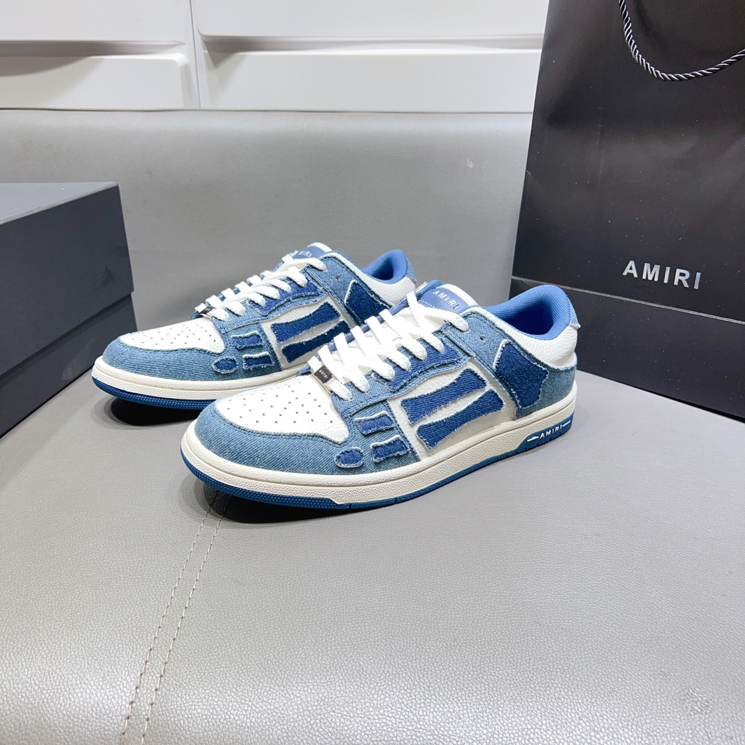 AMIRI SKELETON LOW-SKEL TOP SNEAKERS