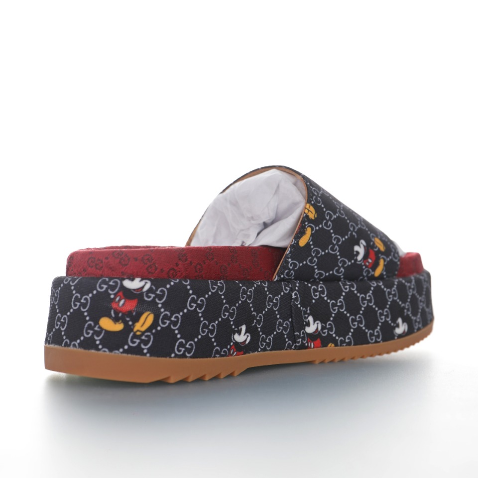 Disney x GUCCI古驰 Wmns Rubber GG Slide