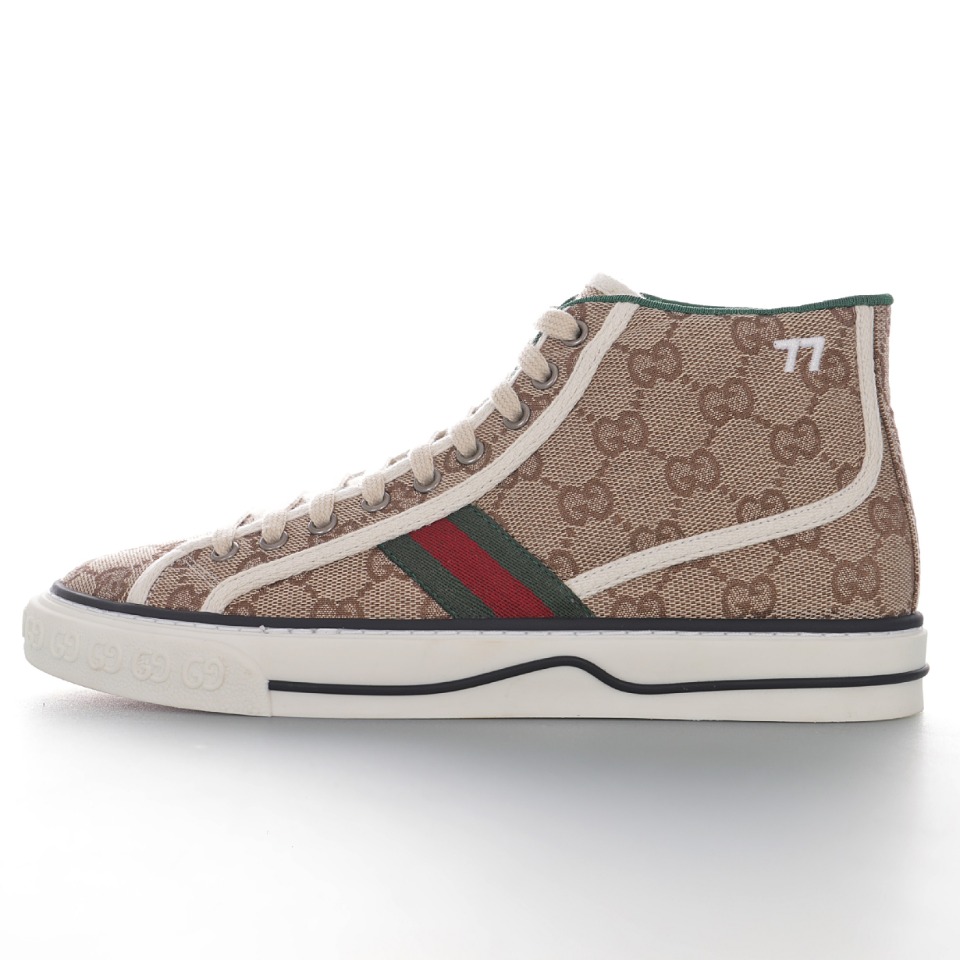 Gucci Tennis 1977 Print High Sneaker