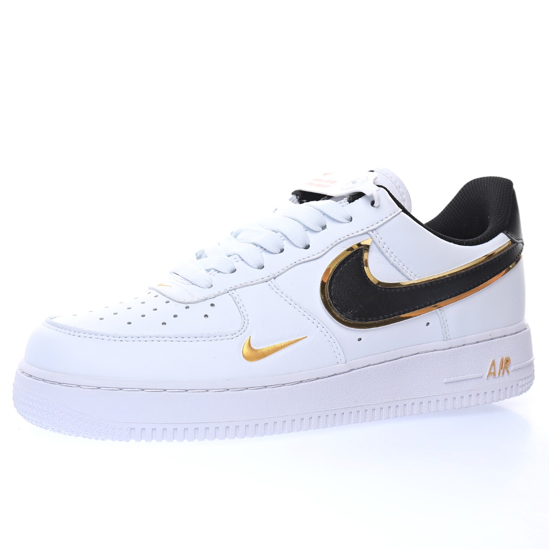 Nike Air Force 1 '07 LV8"White/Black/Metallic Gold"