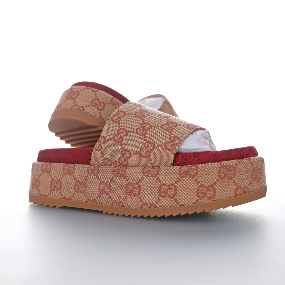 GUCCI Wmns Rubber GG Slide