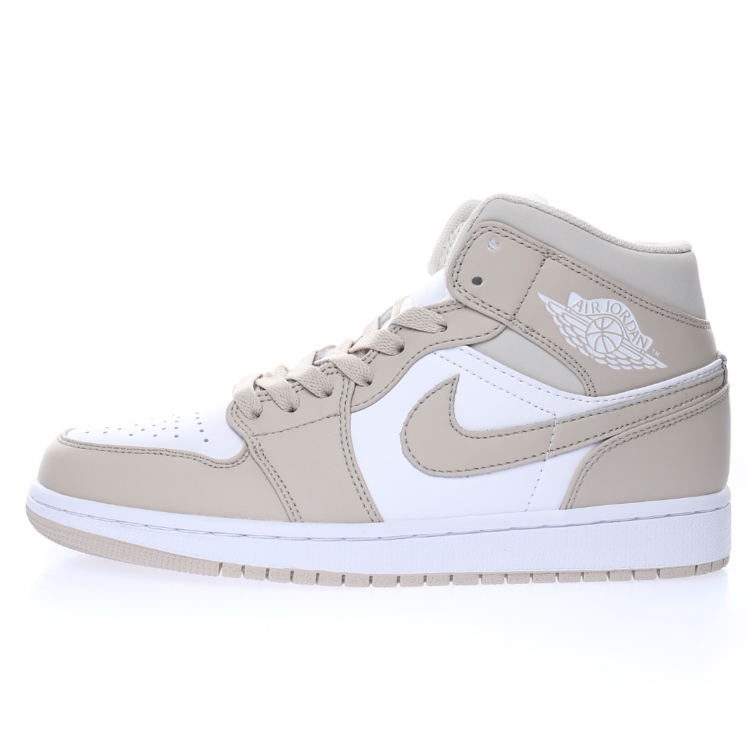 Nike Wmns Air Jordan 1 Mid GS"Linen"