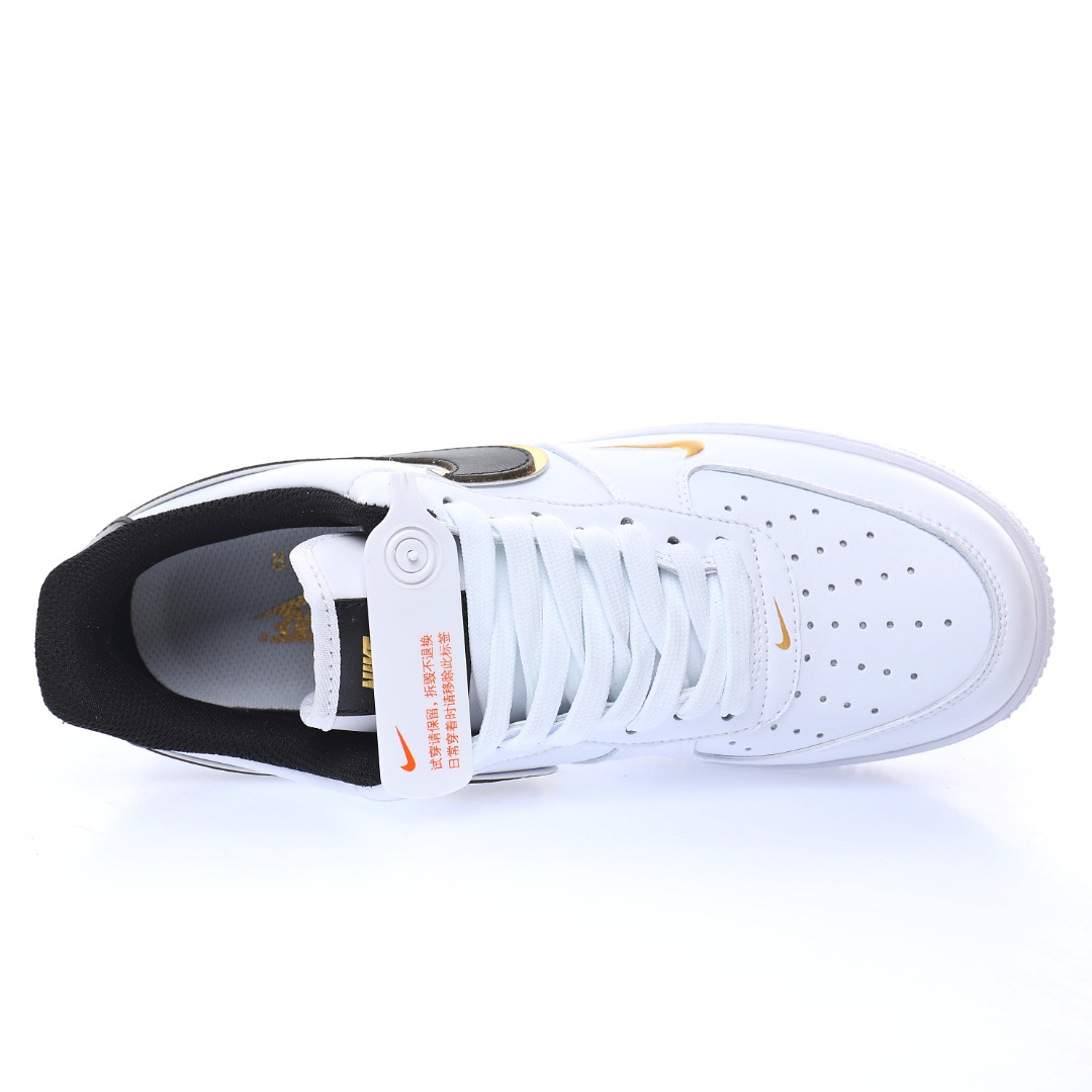 Nike Air Force 1 '07 LV8"White/Black/Metallic Gold"