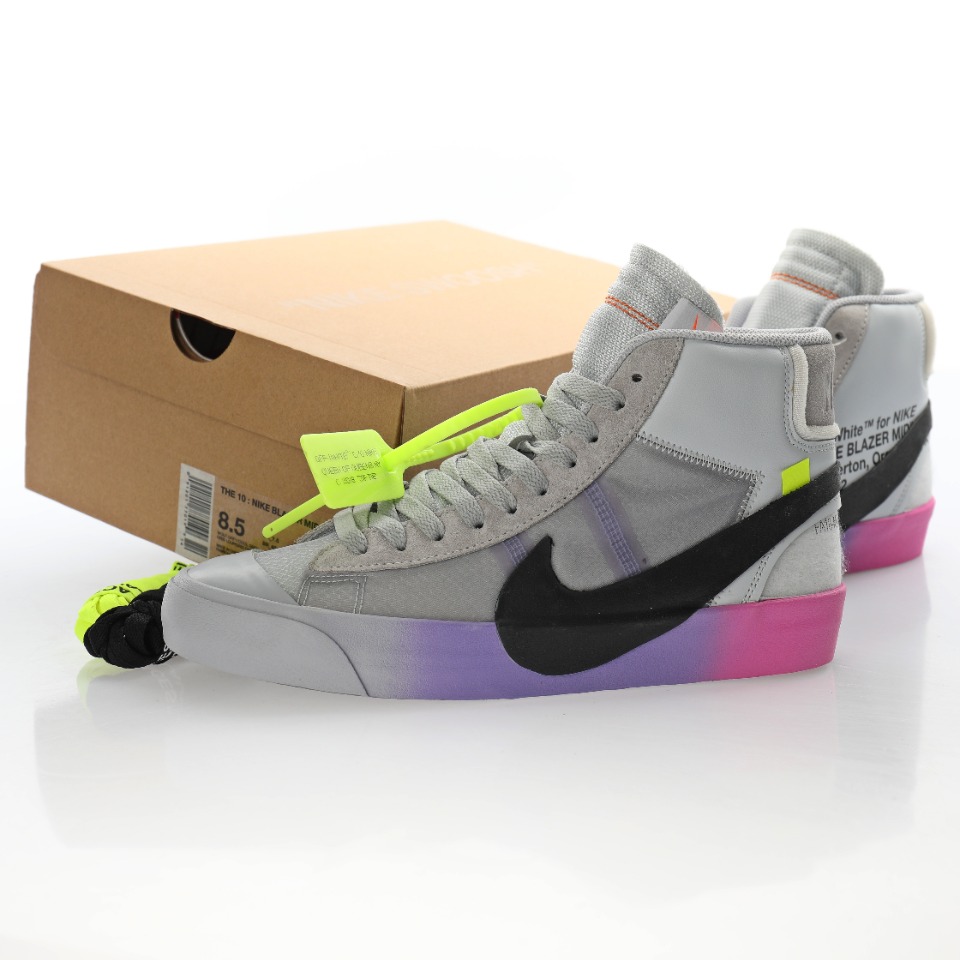 Off-White™ x Nike Blazer Mid The Ten"White/Grey/Black