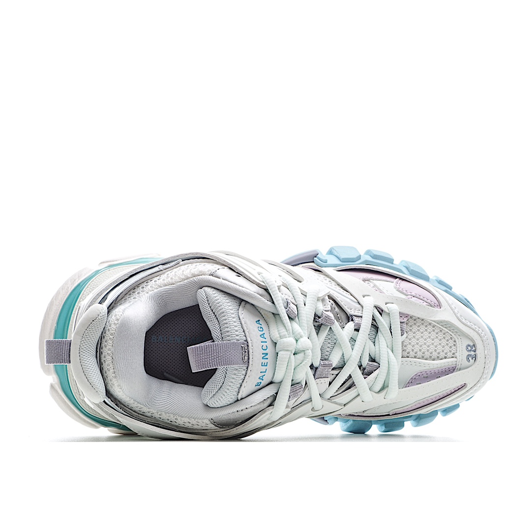 Balenciaga Sneaker Tess s.Gomma MAILLE WHITE/ORANGE 