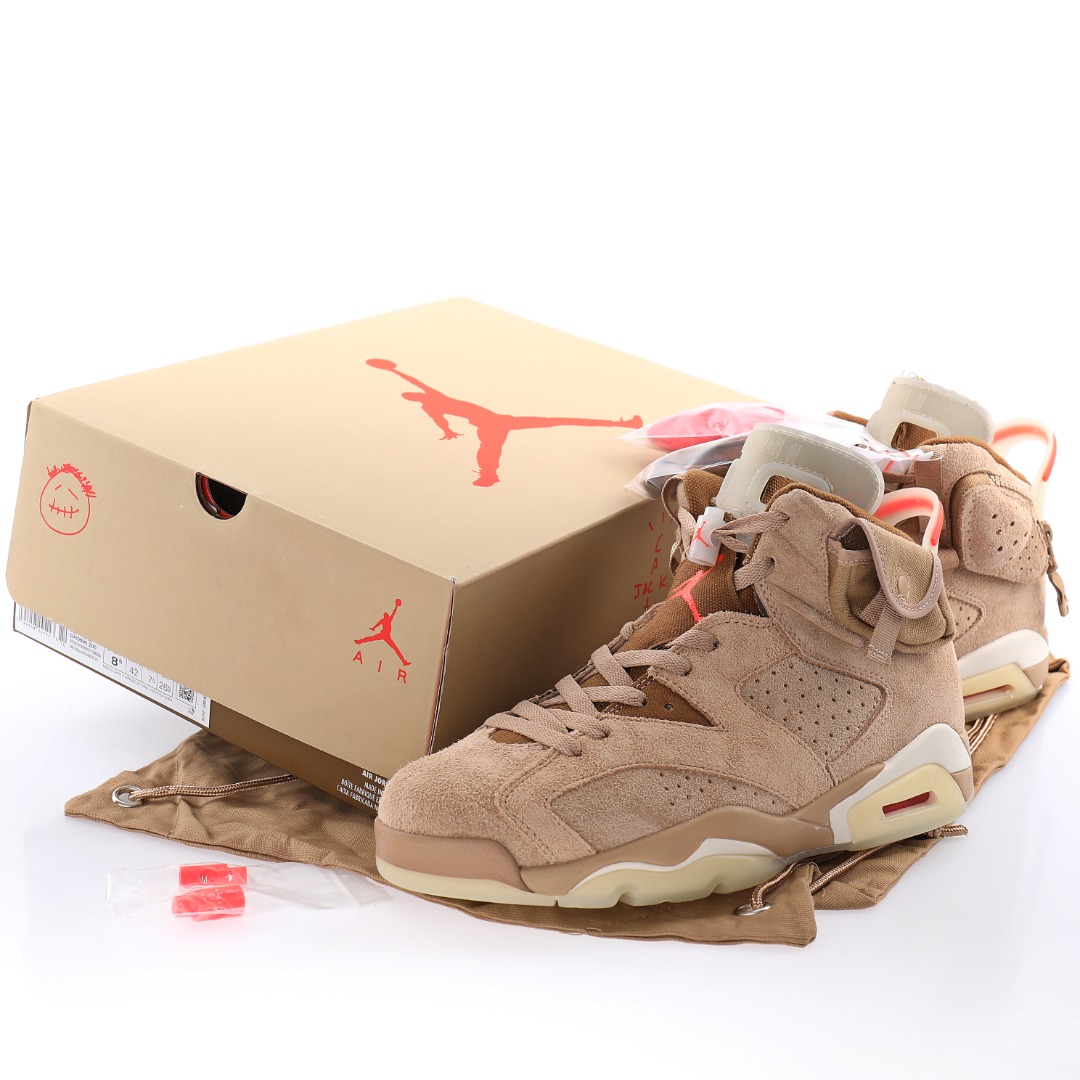 Travis Scott x Air Jordan 6 Retro SP"British Khaki"