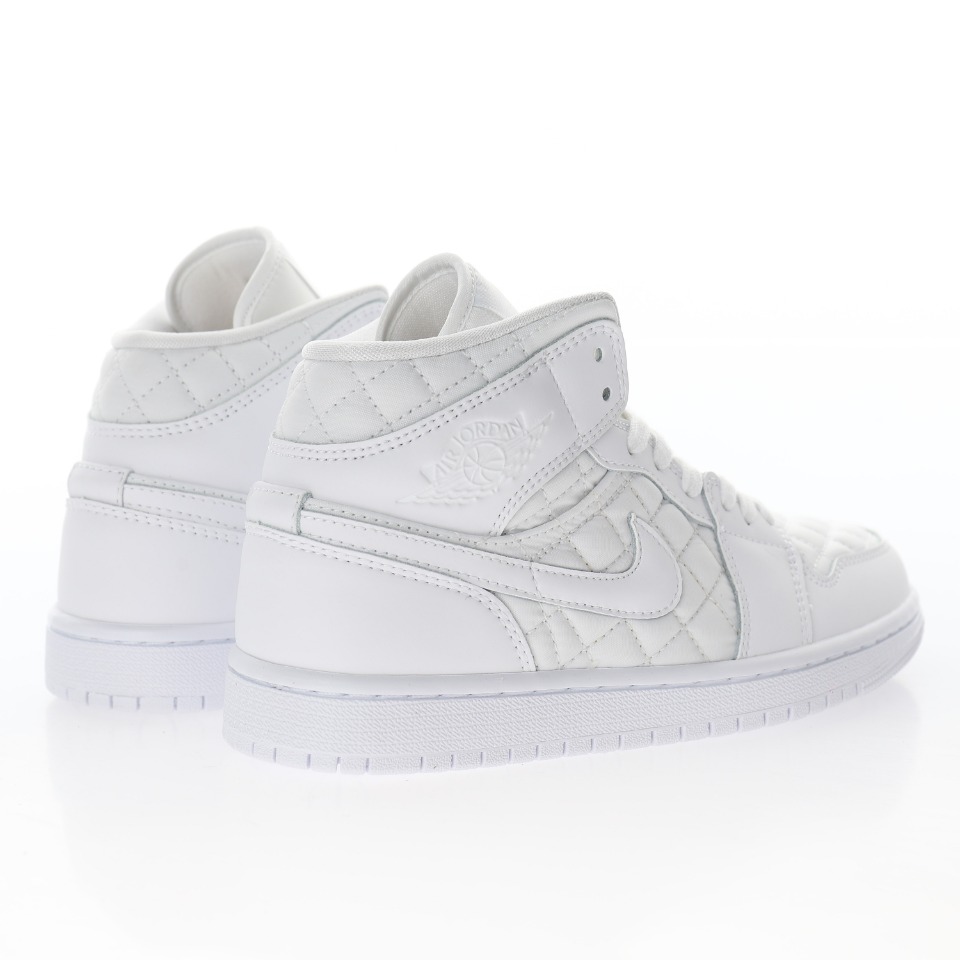 NIKE Wmns Air Jordan 1 Mid SE"White Quilted"