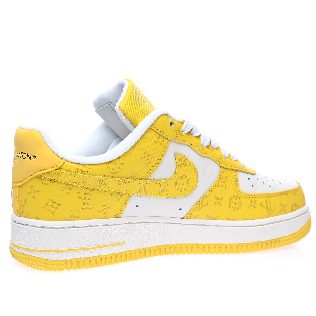 Louis Vuitton x Nike Air Force 1 07 LV8"White/Yellow/LV Monogram"