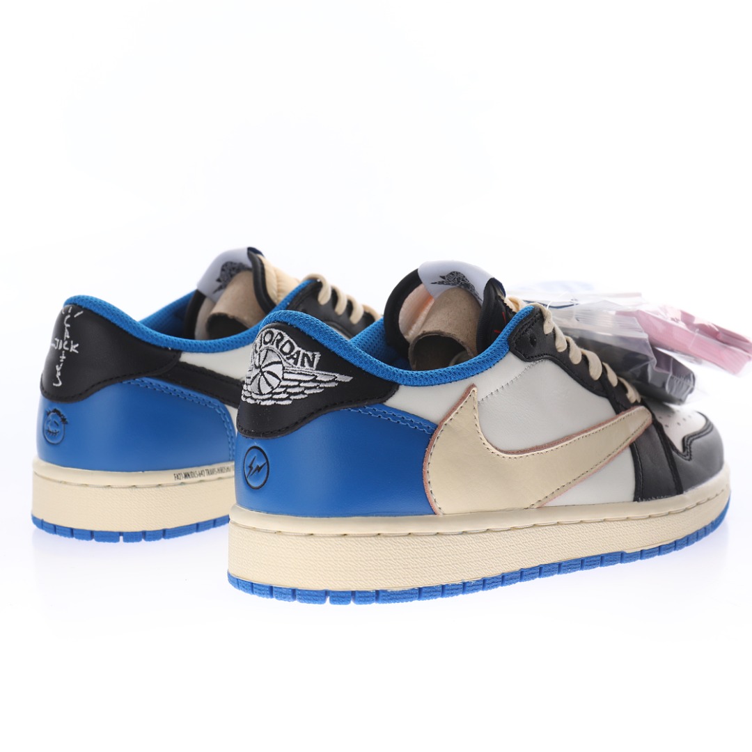 fragment design x Travis Scott x Nike Air Jordan 1 Low OG SP"Military Blue"
