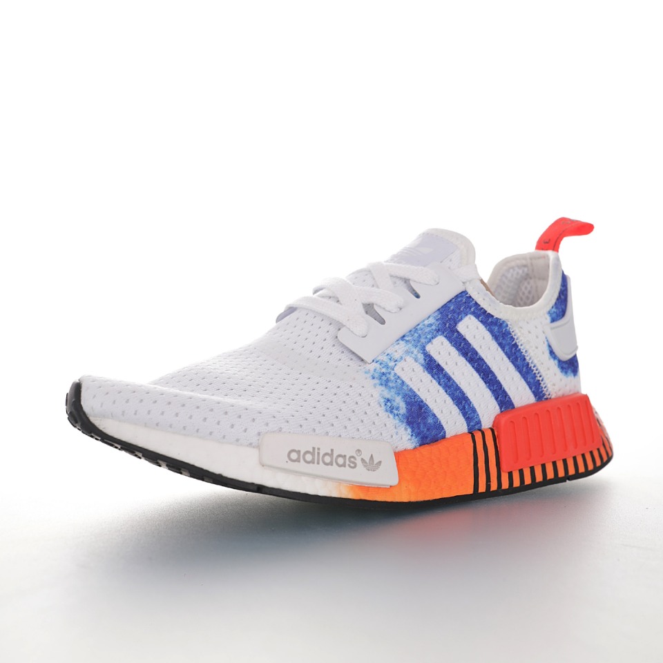 adidas Originals NMD_R1"White/Blue/Orange"