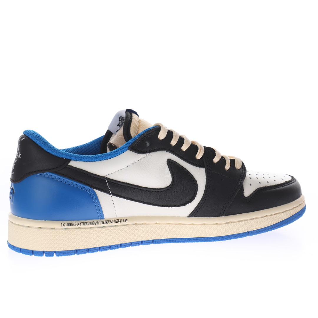 fragment design x Travis Scott x Nike Air Jordan 1 Low OG SP"Military Blue"
