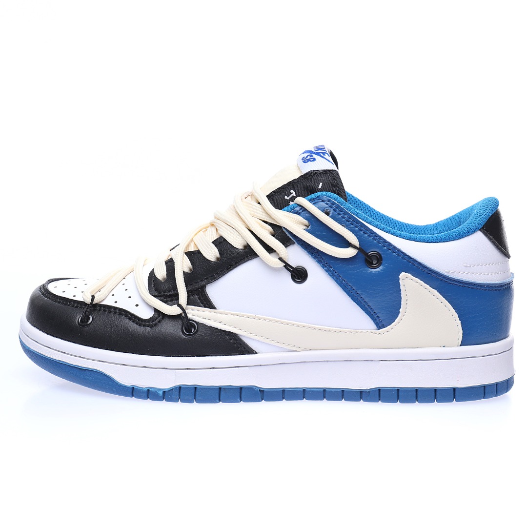 Fragment design x Travis Scott x Nike SB Dunk Low Lot"Military Blue"