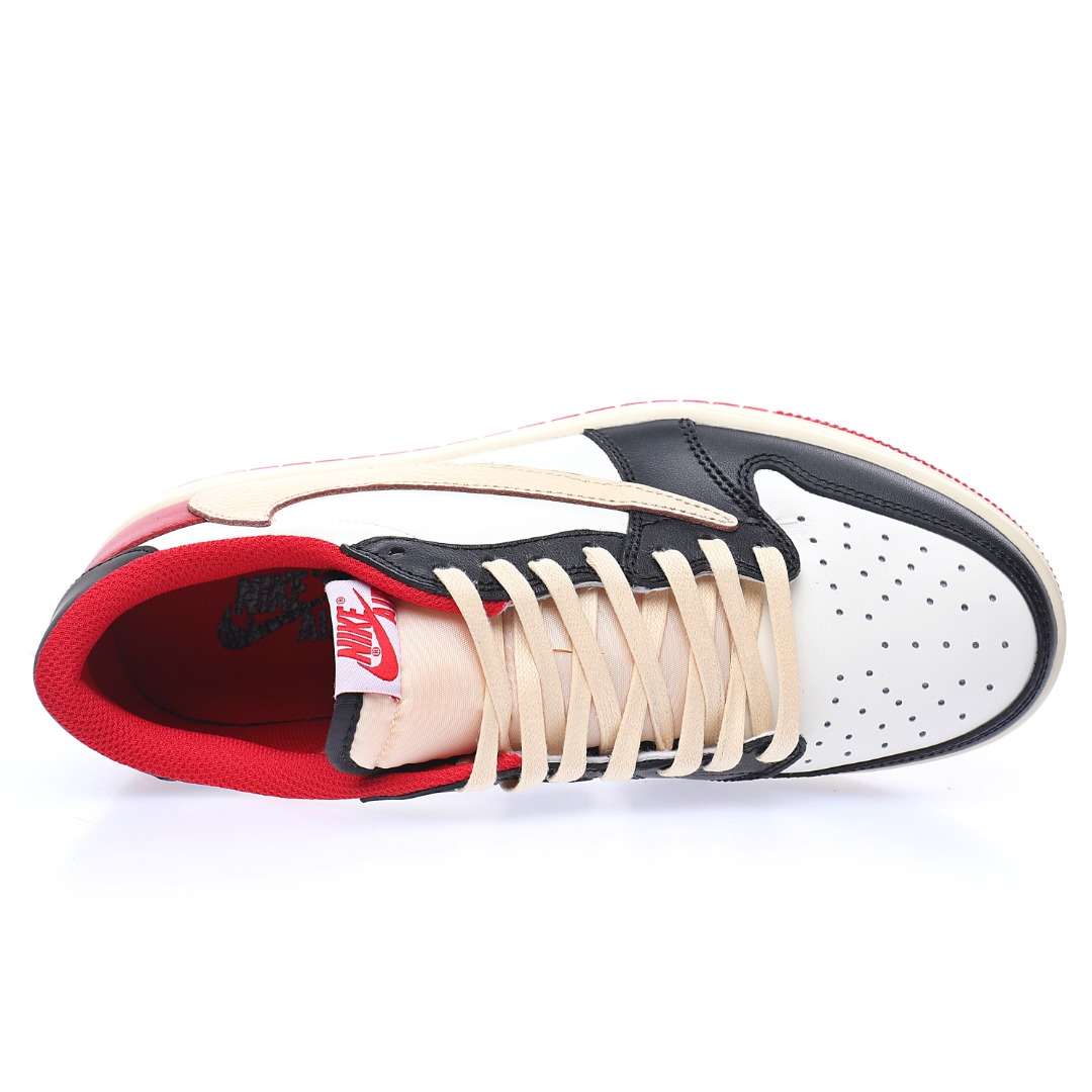 Travis Scott x Nike Air Jordan 1 Low OG"Black/White/University Red"