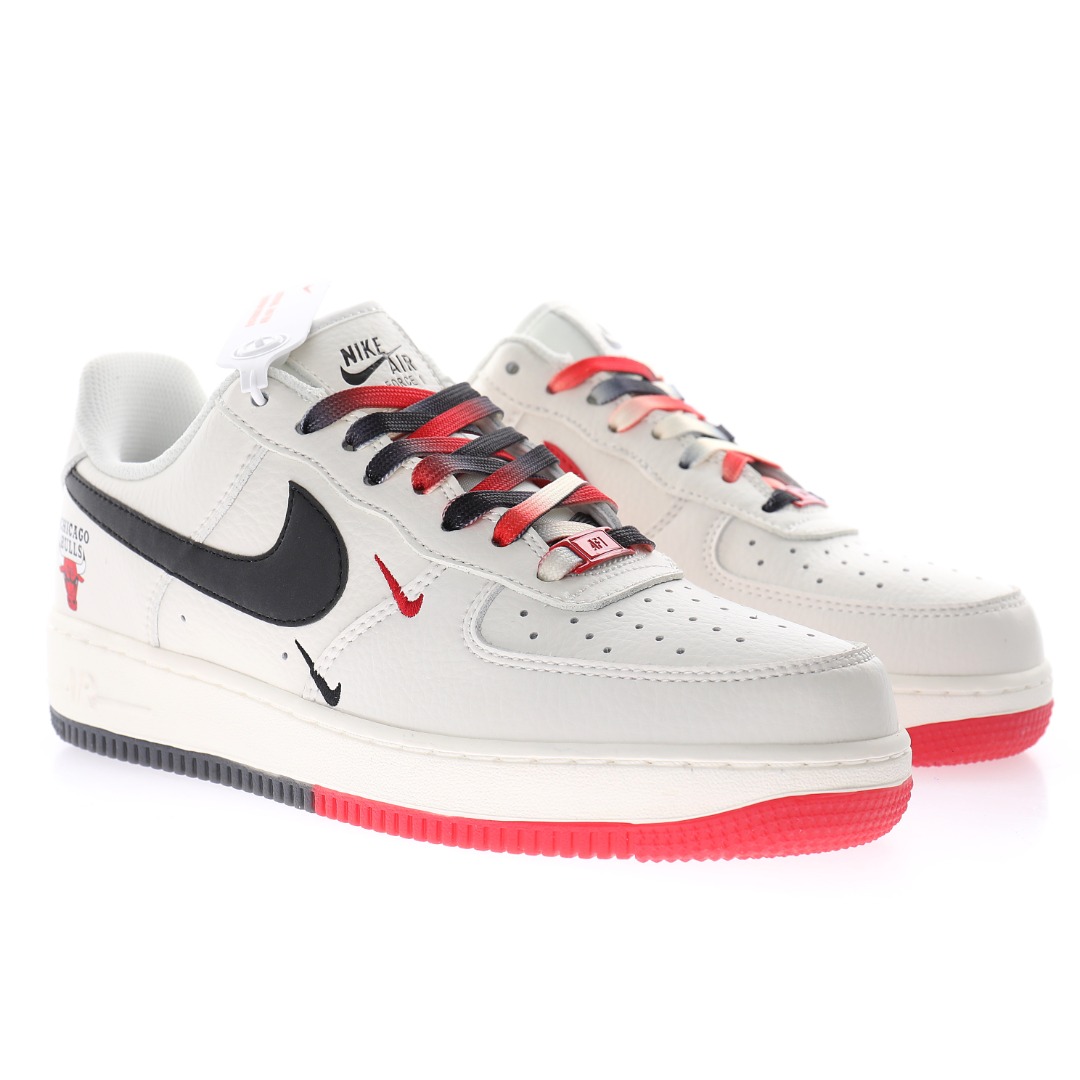 Nike Air Force 1’07 QS"Sail/Black/Red/Chicago Bullss"