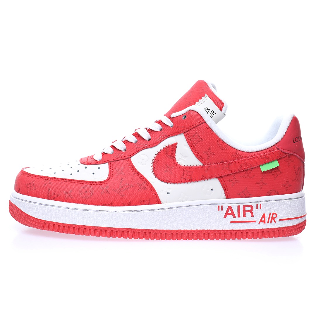 Louis Vuitton x Nike Air Force 1 07 LV8"White/Red/LV Monogram"