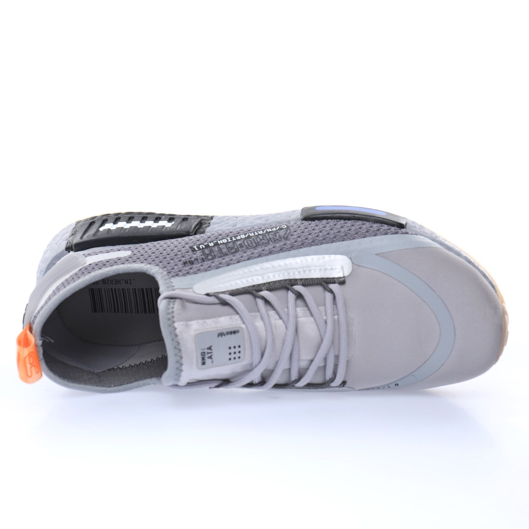 NASA x Adidas Originals NMD_R1 Speedline"Grey/Sliver/Black/Blue/Orange"