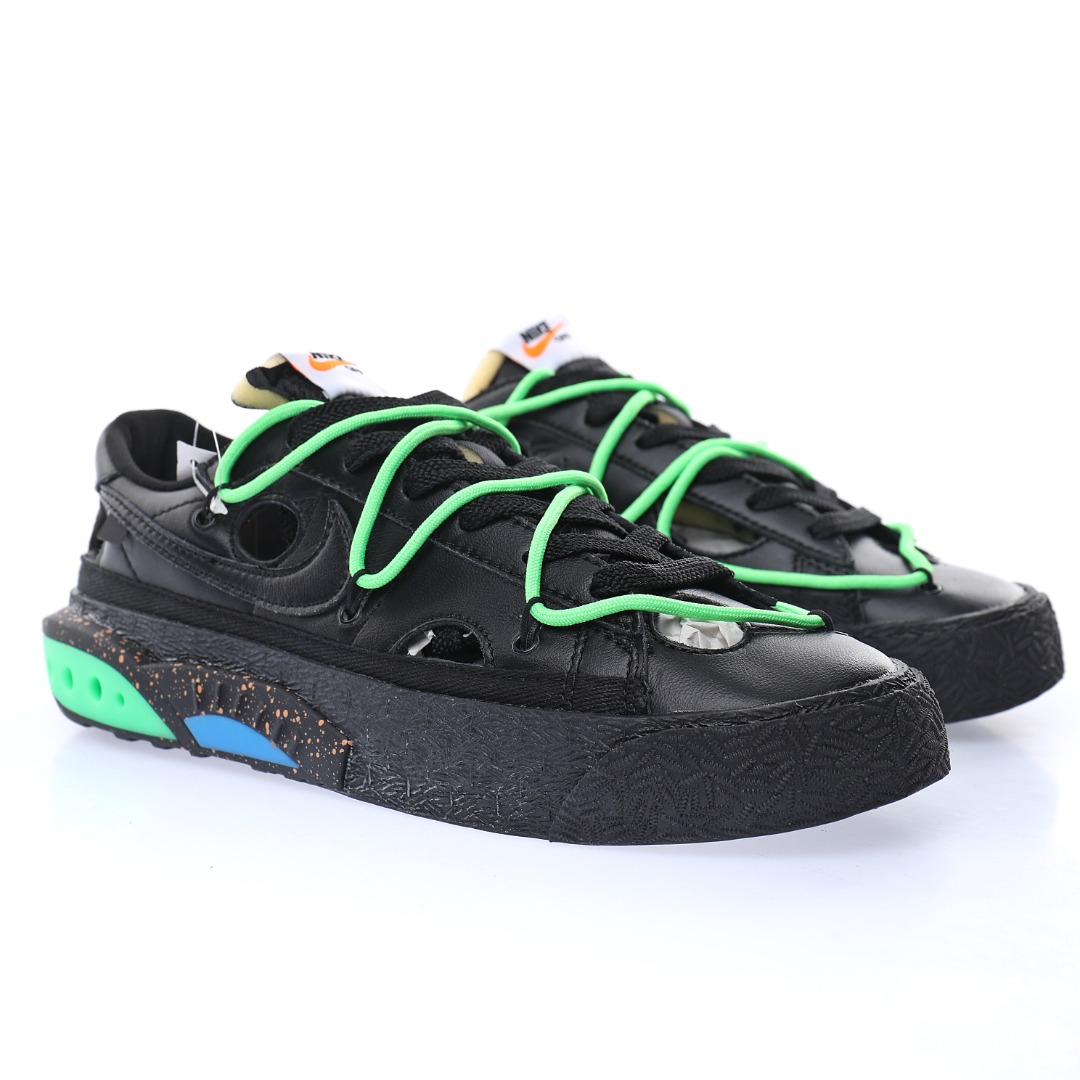 Off-White™ x Nike Blazer Low"Black/Black-Green"