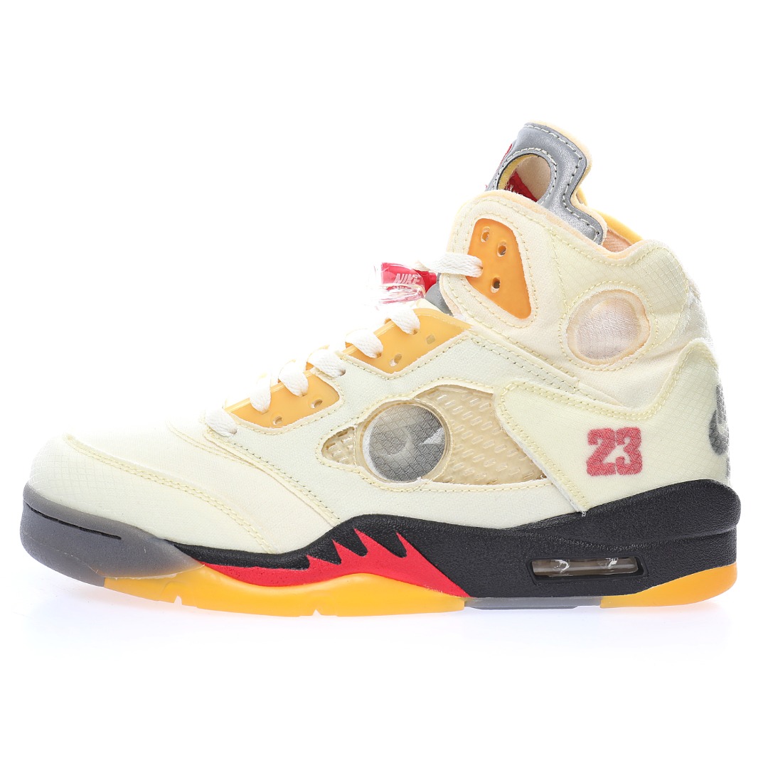 Off-White™ x Air Jordan Retro 5"Sail"