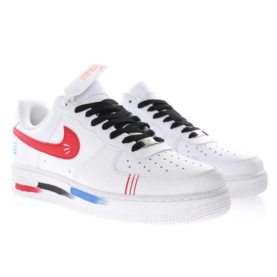Nike Air Force 1 07 LV8"White/Black/Red/Blue’"