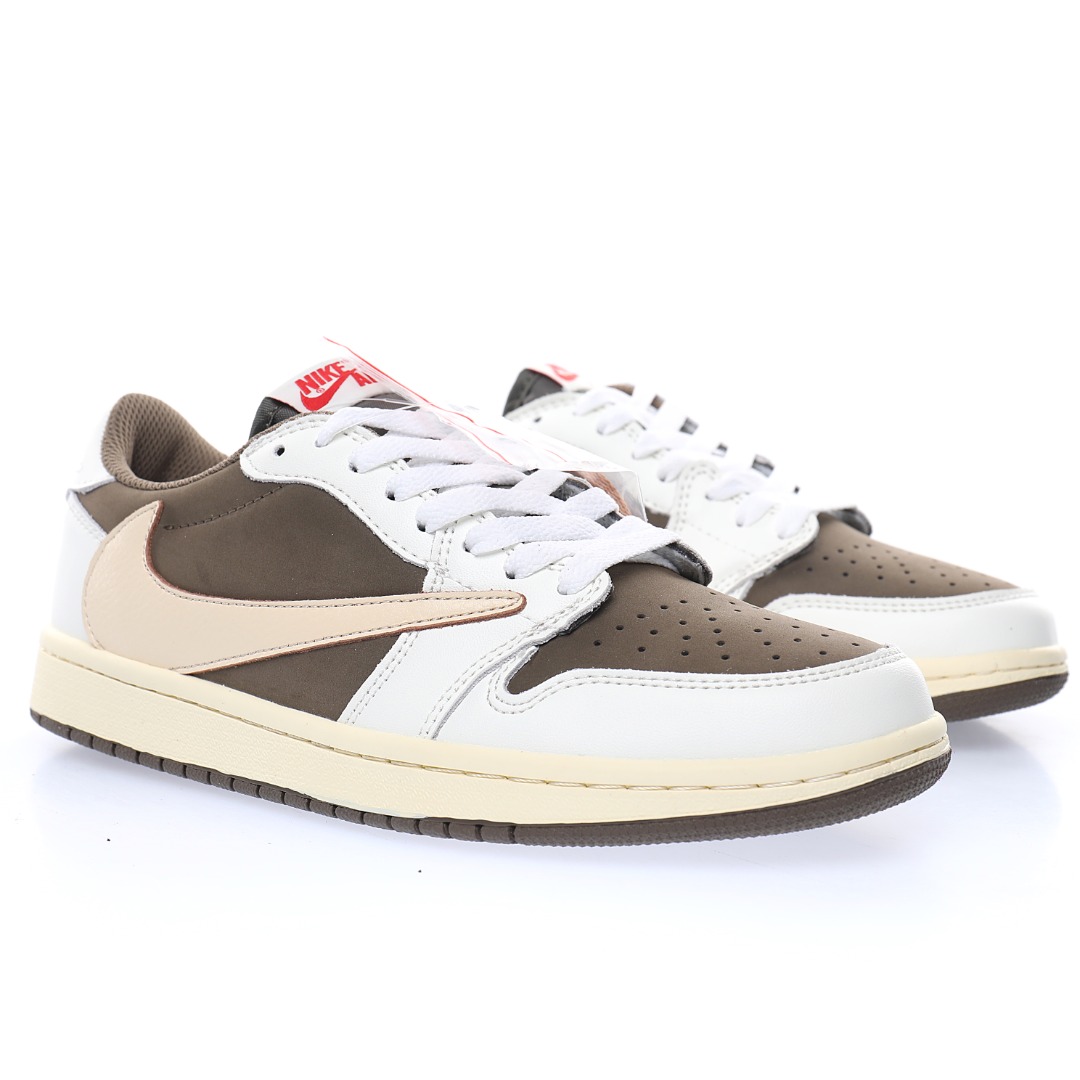 Fragment Design x Travis Scott x Nike Air Jordan 1 Low OG SP"Reverse Mocha"