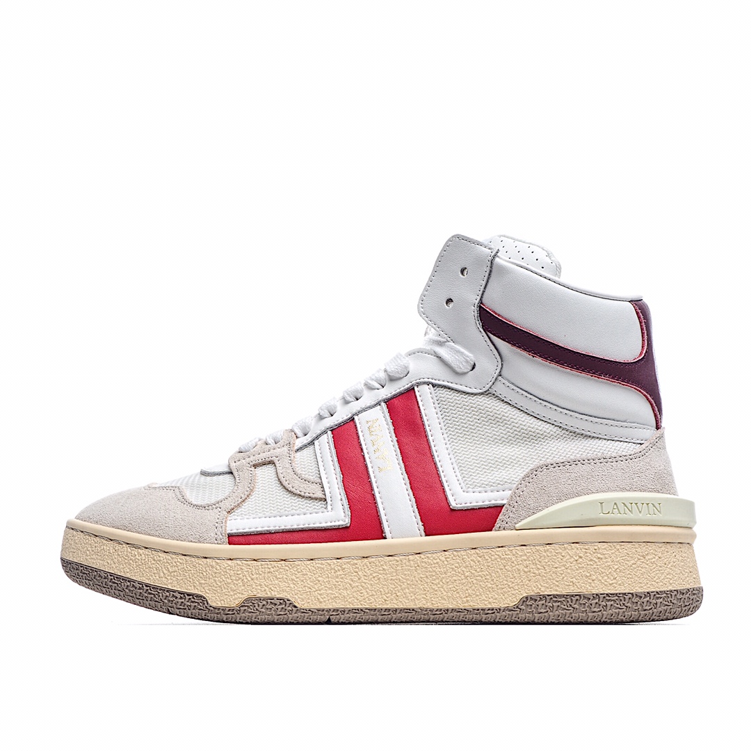LANVIN Clay High-Top Tennis Sneakers