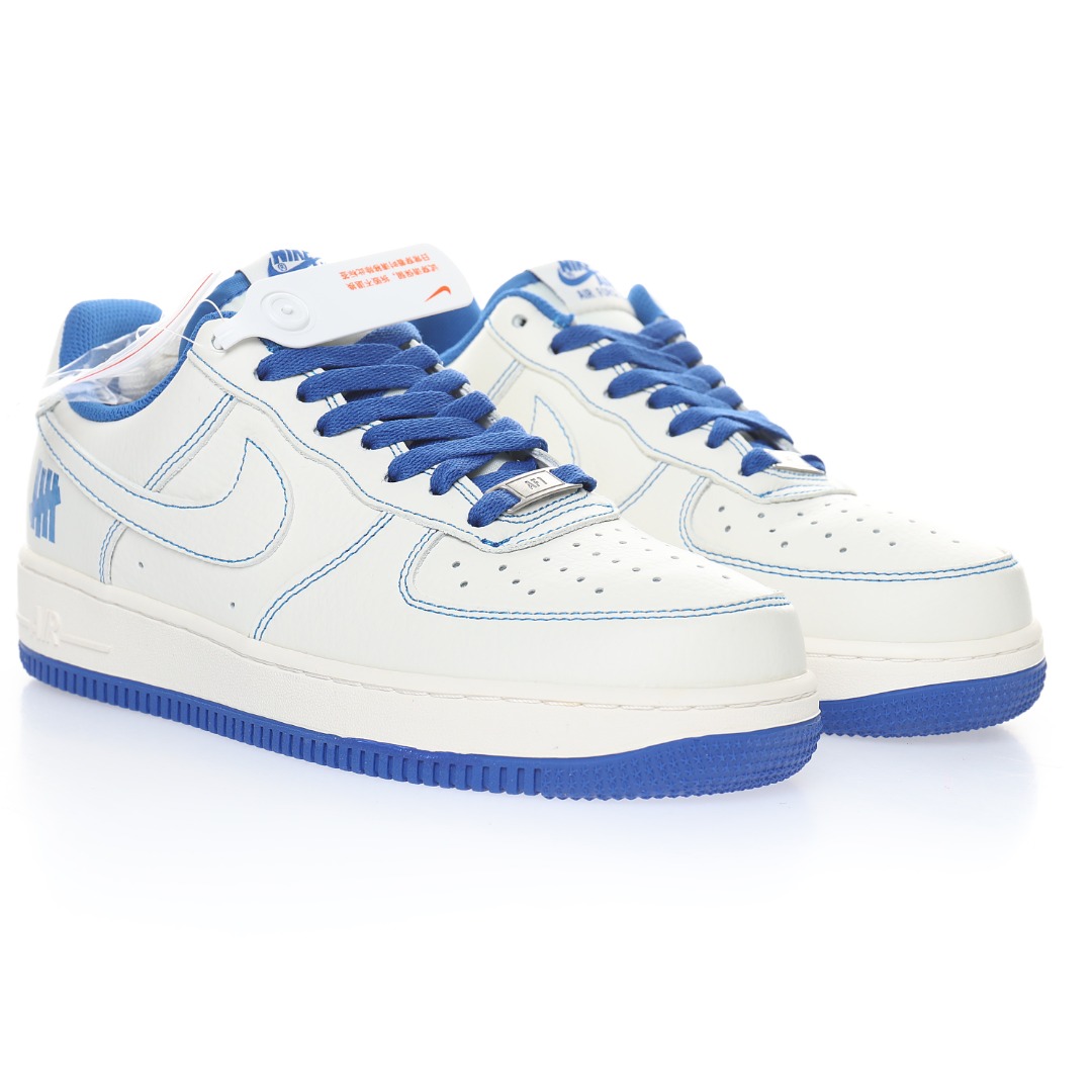 UNDEFEATED x Nike Air Force 1´07"Beige/Blue 3M"