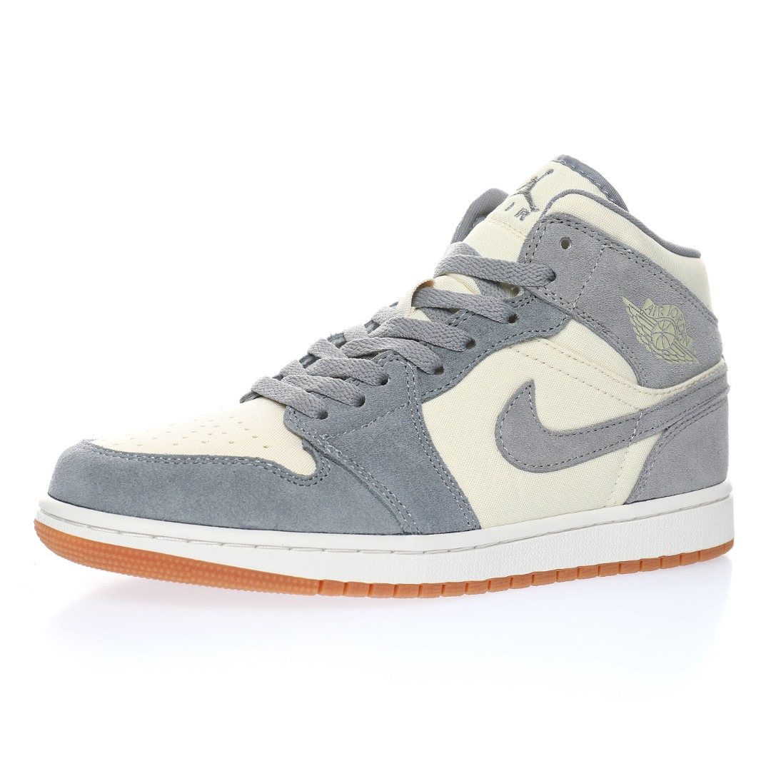 Nike Air Jordan 1 Mid GS"Beige/Grey"