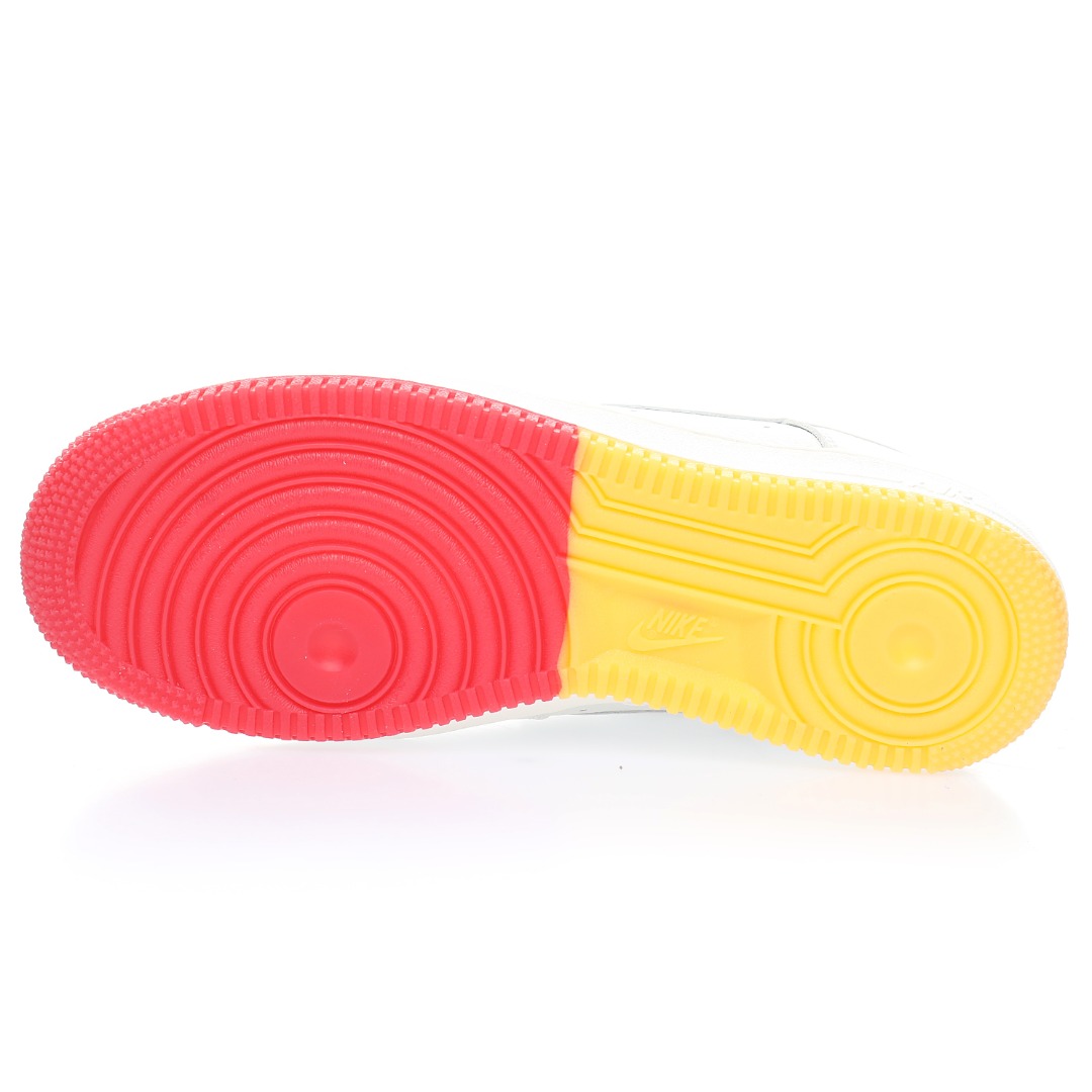 Nike Air Force 1’07 Low QS"Sail/Yellow Red/Miami Heat"