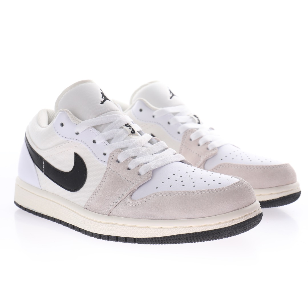 Nike Air Jordan 1 Low PRM"White Sail Black"