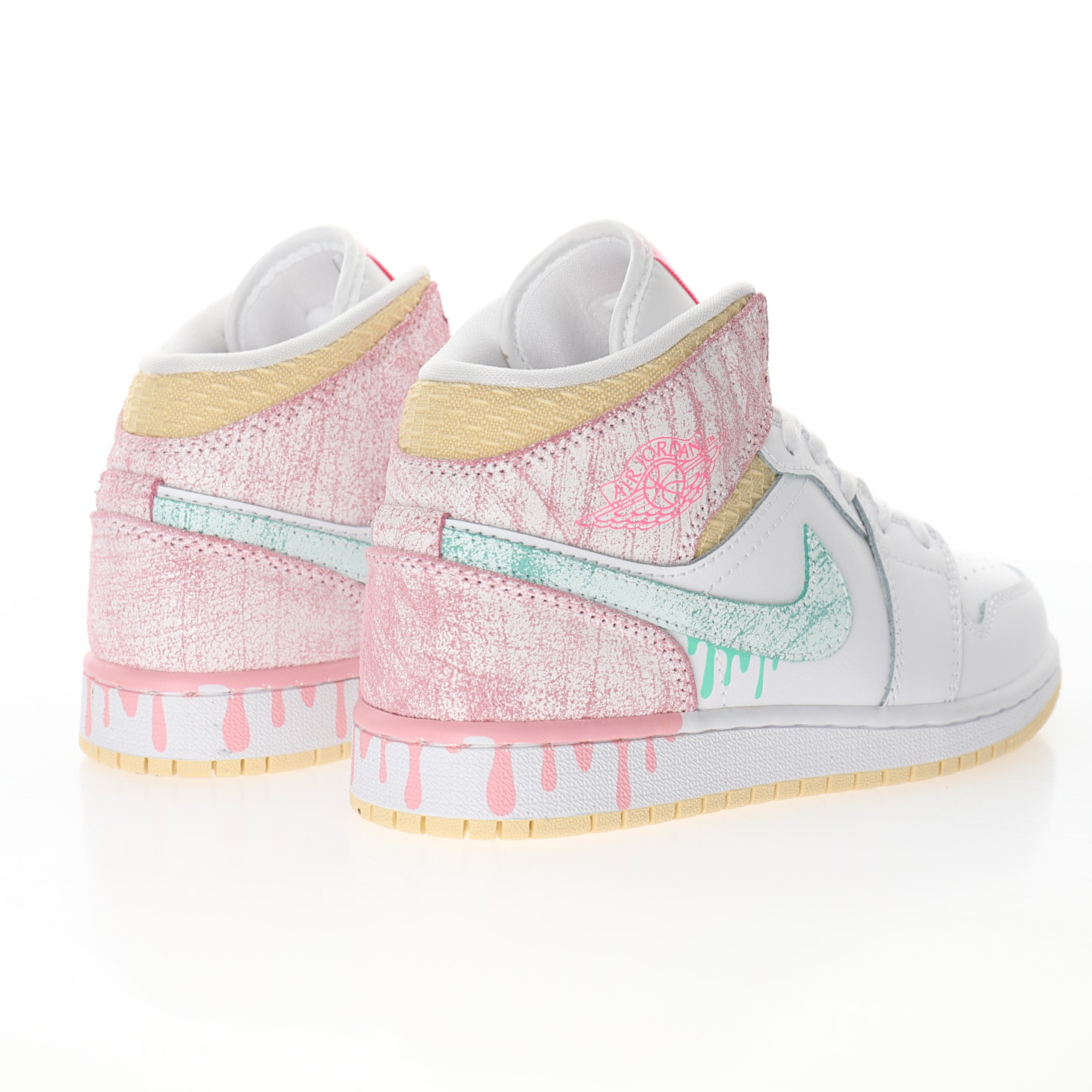 Nike Air Jordan 1 Mid SE GS"Paint Drip"