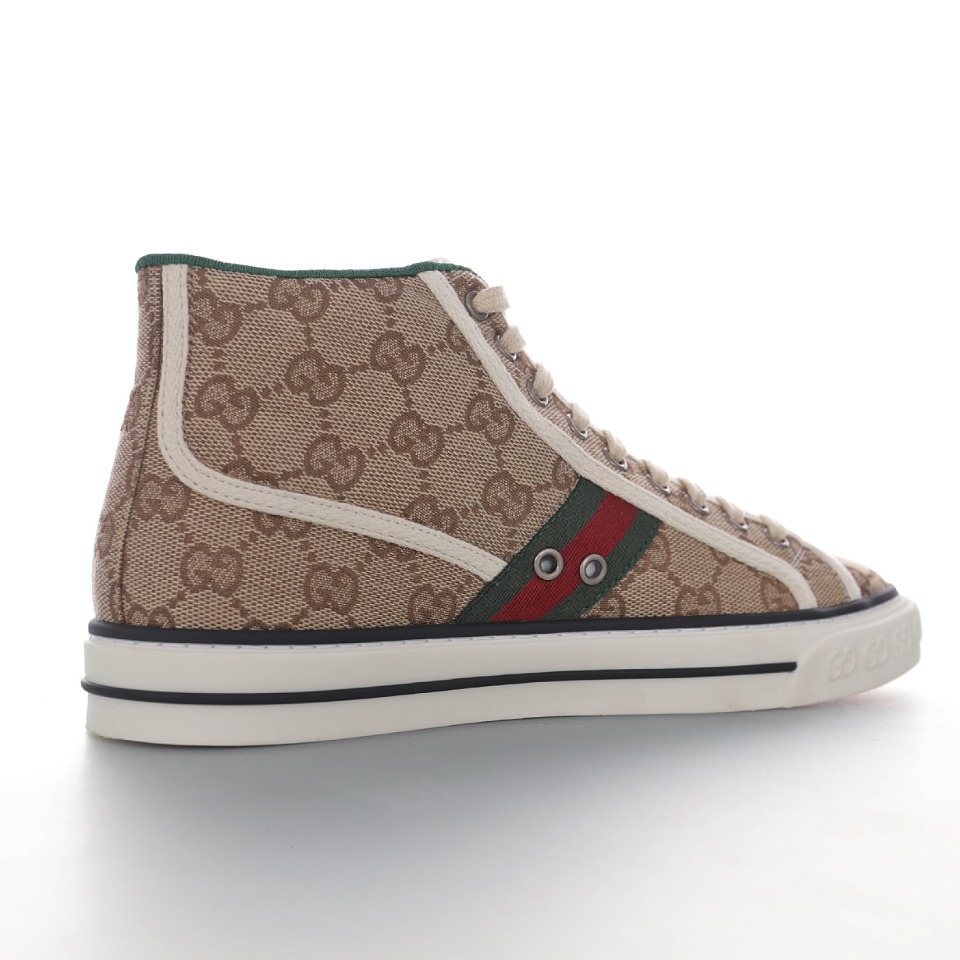 Gucci Tennis 1977 Print High Sneaker