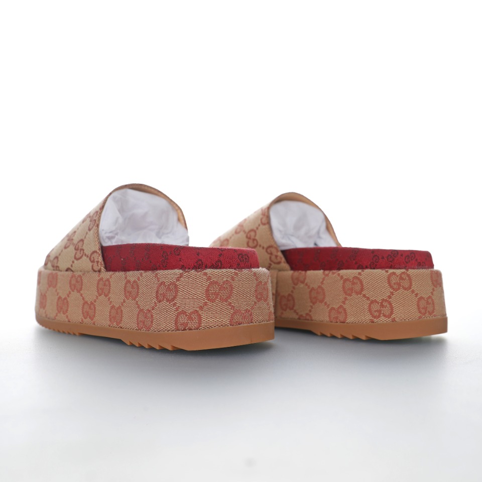 GUCCI Wmns Rubber GG Slide