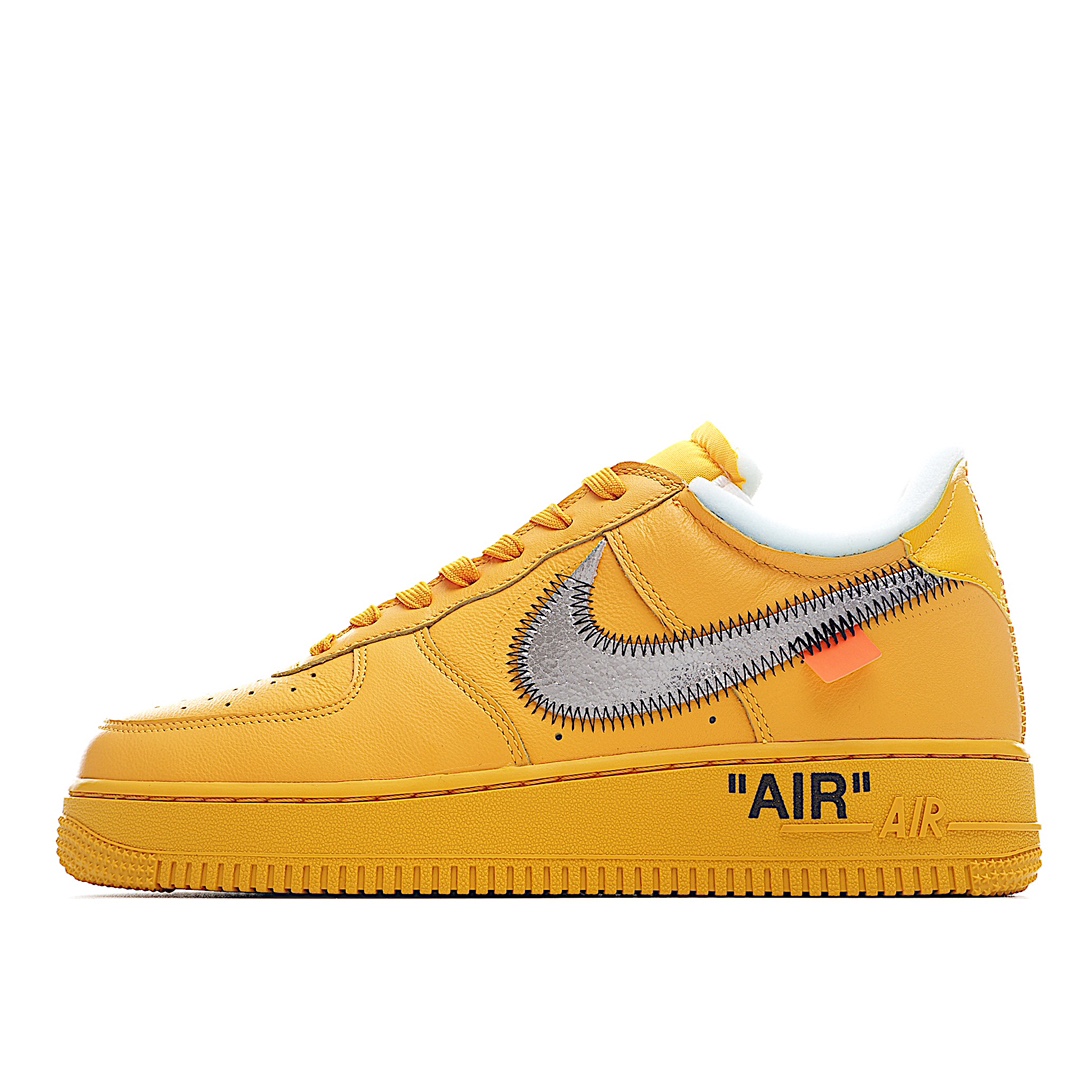 Off-White x Nk Air Force 1 "University Gold" 