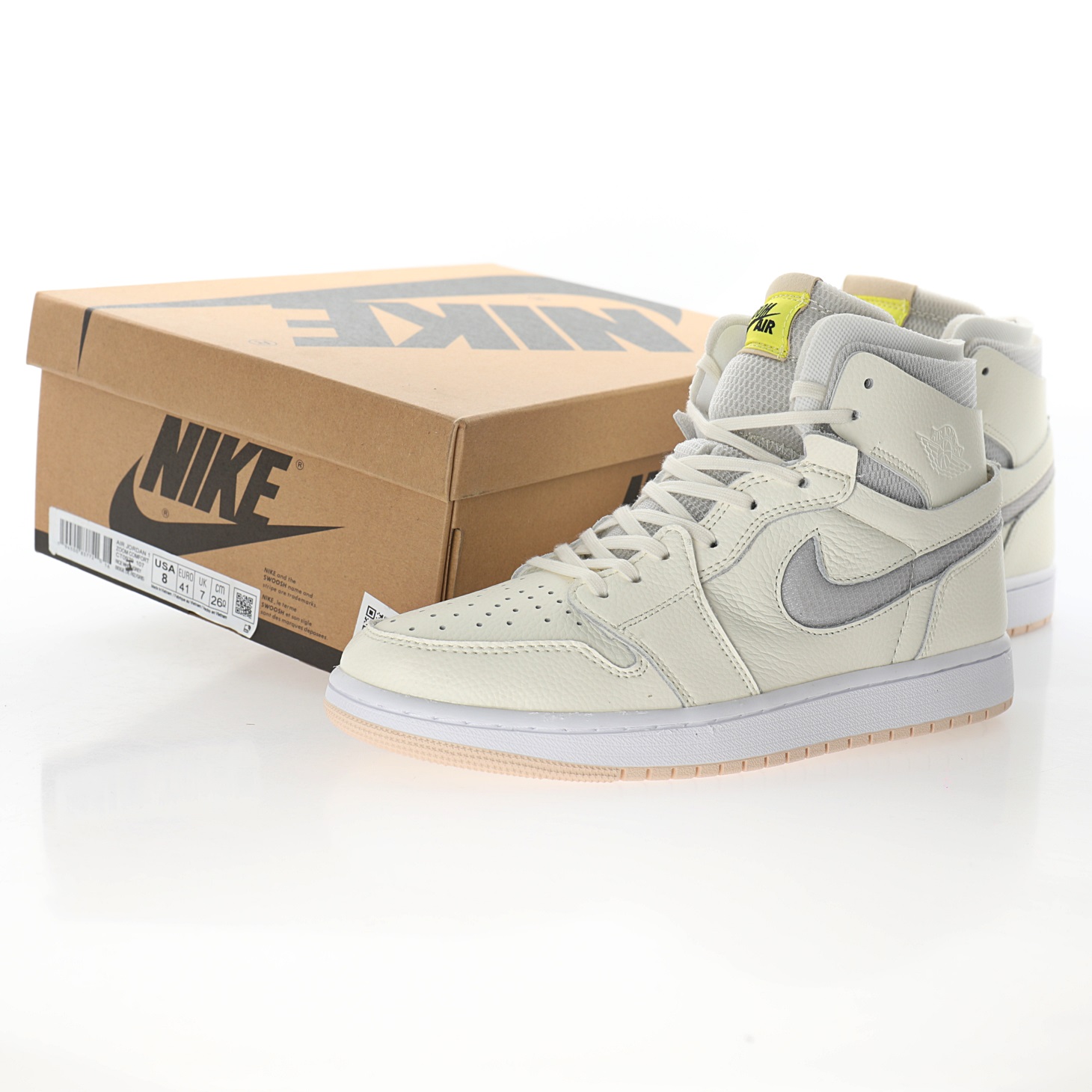 Nike Air Jordan 1 Zoom CMFT"Sail Pearl White"