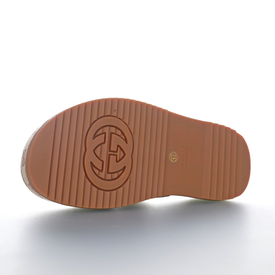 GUCCI Wmns Rubber GG Slide