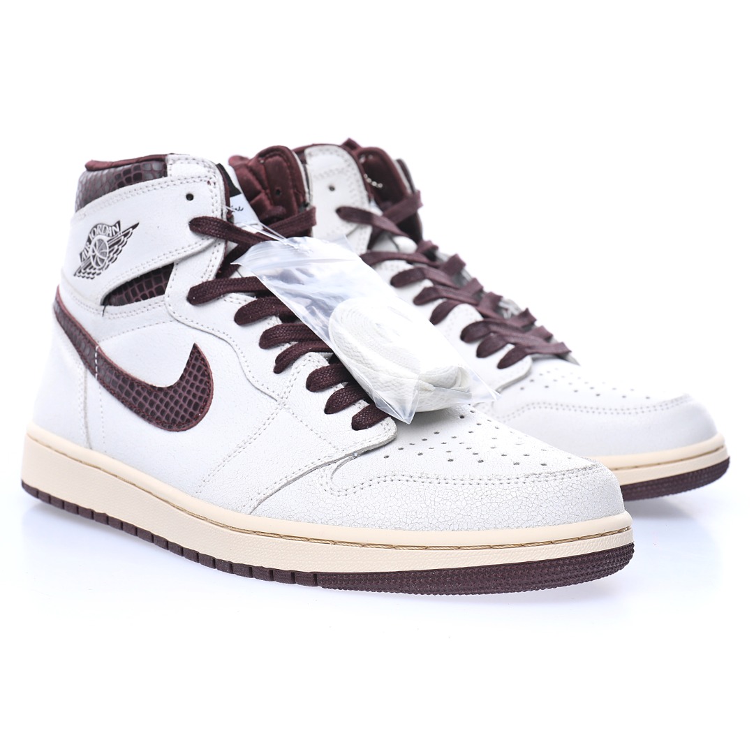 A Ma Maniére x Nike Air Jordan 1 Retro High OG "White Sail/Maroon"