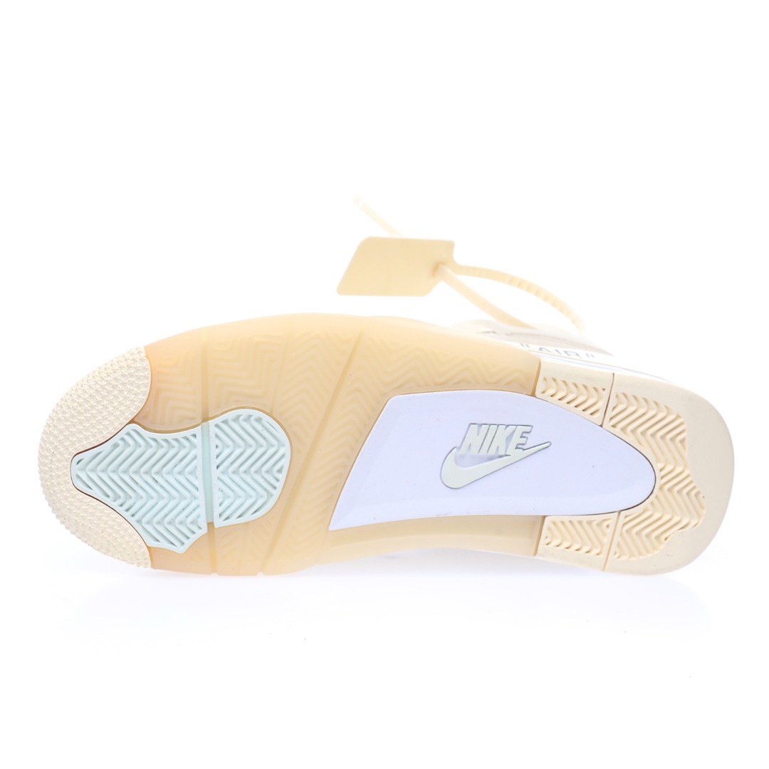 Off-White™ x Air Jordan 4 Retro"Cream/Sail"