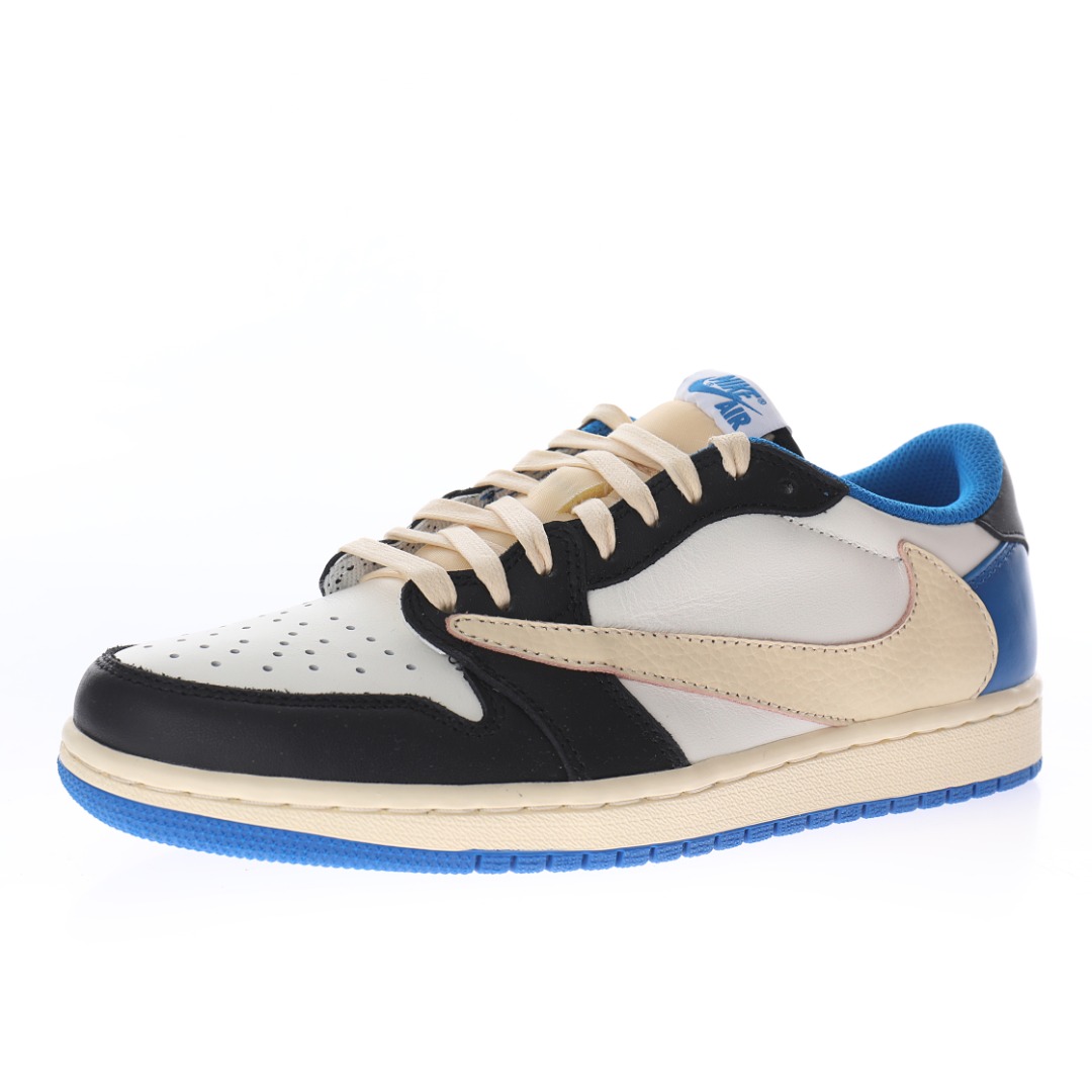 fragment design x Travis Scott x Nike Air Jordan 1 Low OG SP"Military Blue"