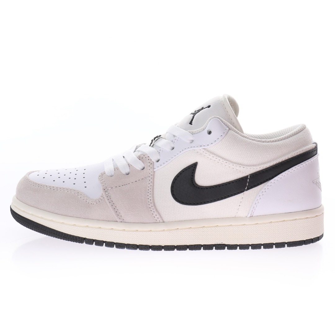 Nike Air Jordan 1 Low PRM"White Sail Black"