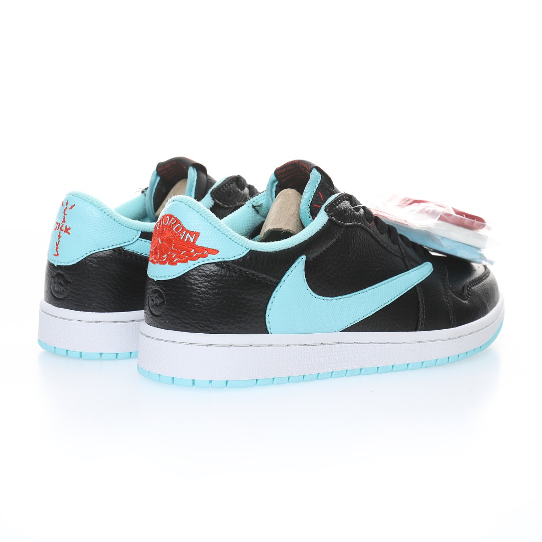 fragment design x Travis Scott x Nike Air Jordan 1 Low OG SP"Black/Mint Blue"