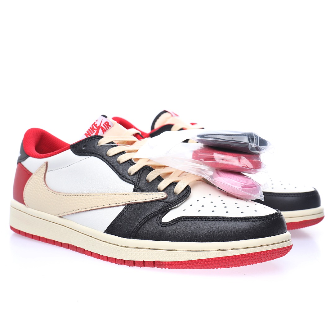 Travis Scott x Nike Air Jordan 1 Low OG"Black/White/University Red"