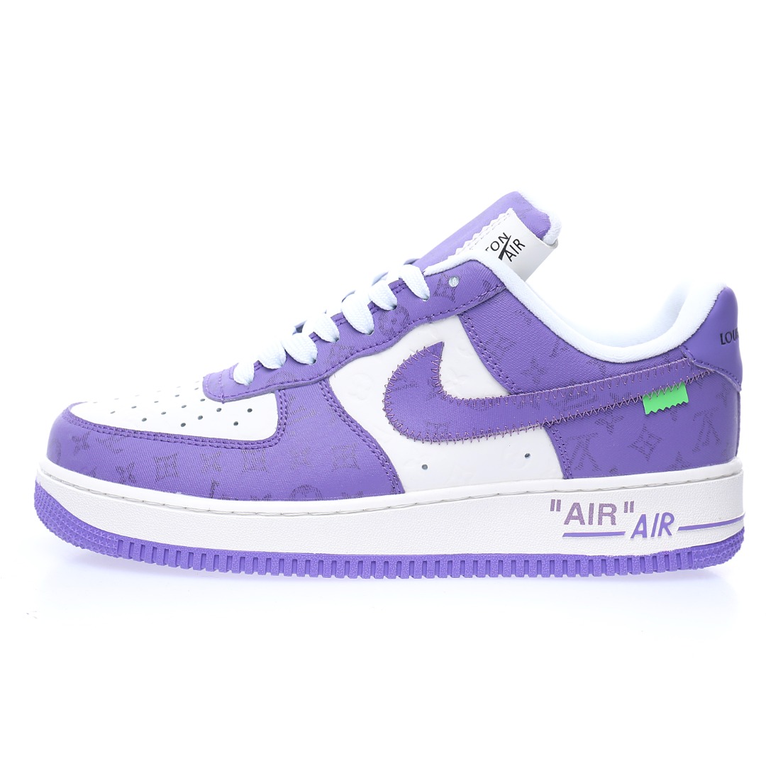 Louis Vuitton x Nike Air Force 1 07 LV8"White/Purple/LV Monogram"