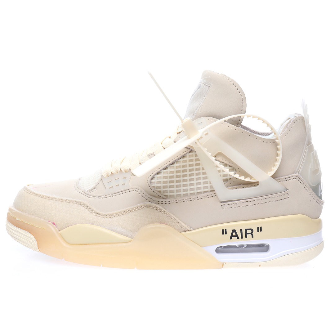 Off-White™ x Air Jordan 4 Retro"Cream/Sail"