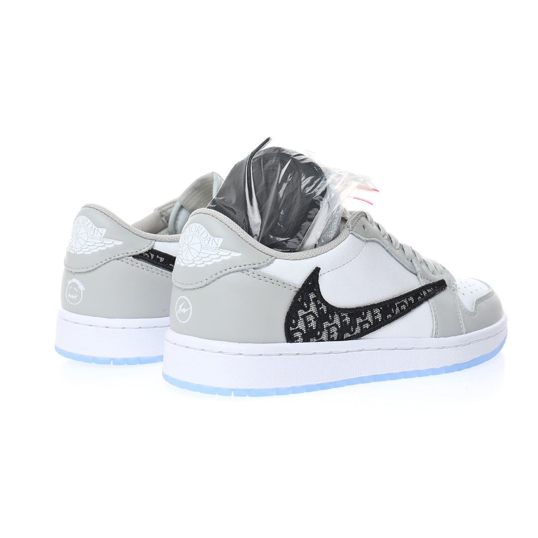 Dior x Travis Scott x Nike Air Jordan 1 Low OG SP"Dior/Grey"
