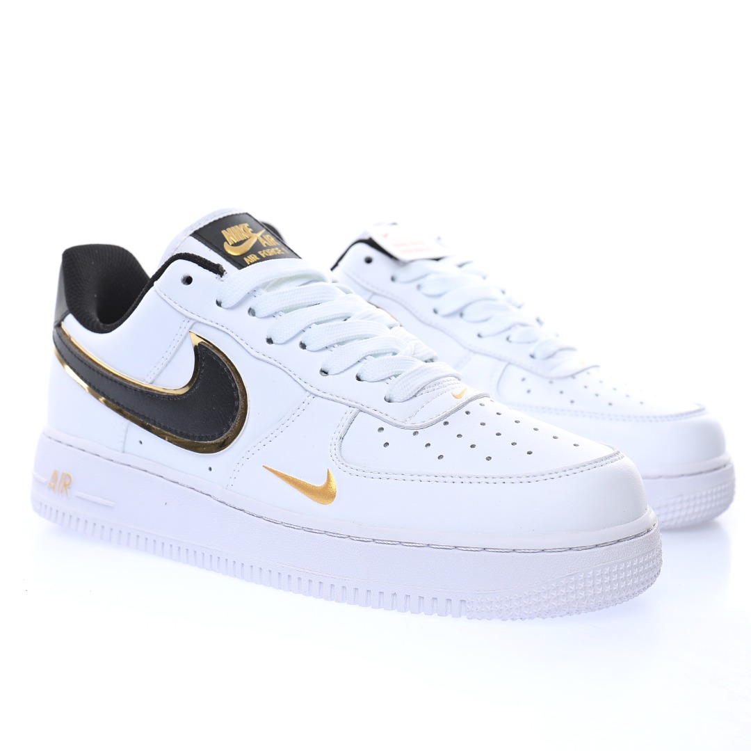 Nike Air Force 1 '07 LV8"White/Black/Metallic Gold"