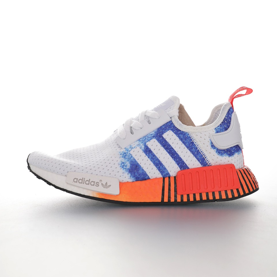 adidas Originals NMD_R1"White/Blue/Orange"