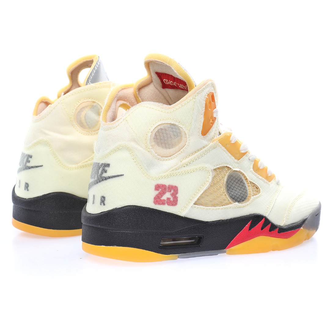 Off-White™ x Air Jordan Retro 5"Sail"