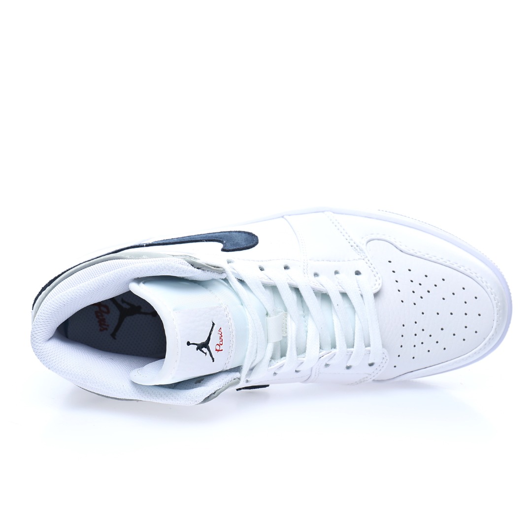 Nike Air Jordan 1 Mid"White/Grey/Navy"