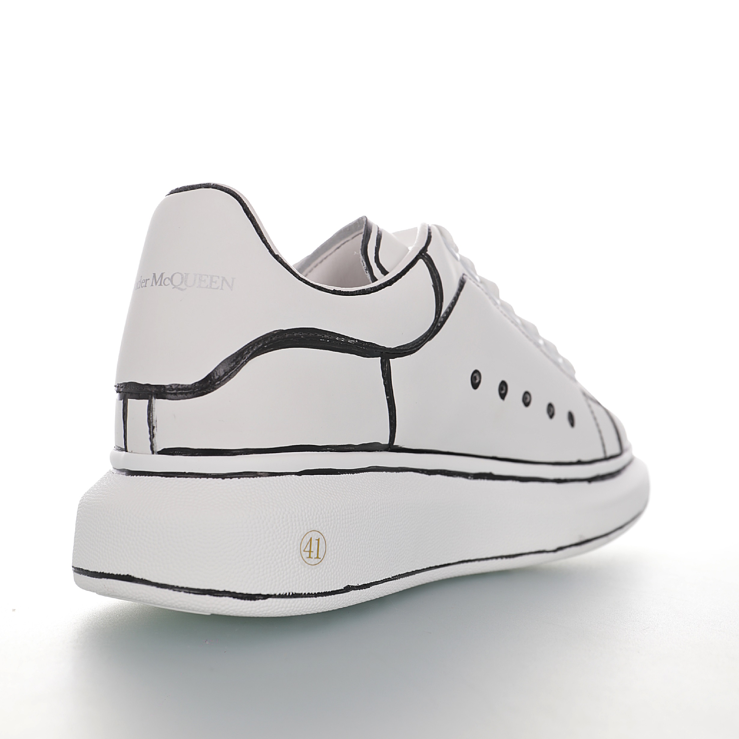 ALEXANDER MCQUEEN SOLE LEATHER SNEAKERS