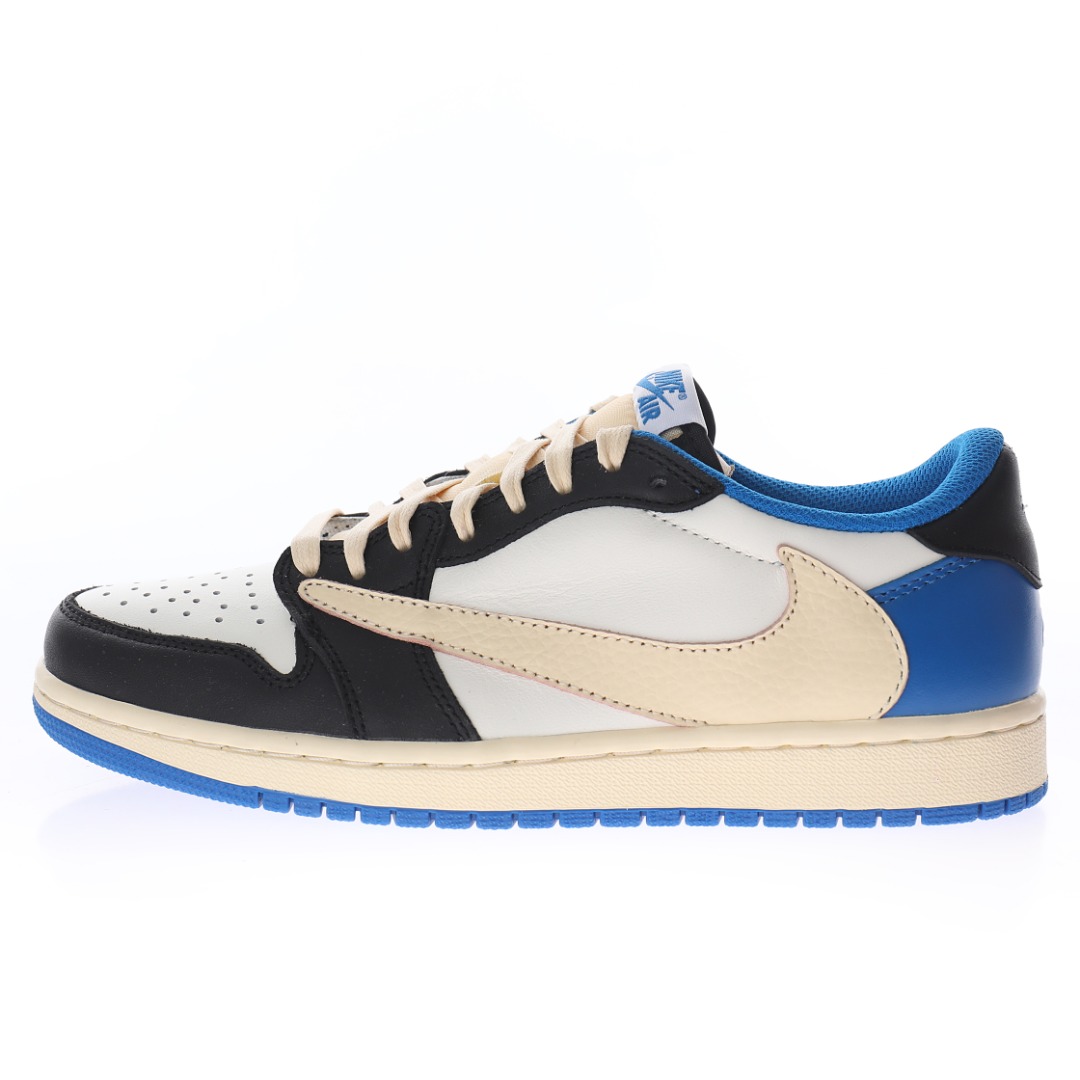 fragment design x Travis Scott x Nike Air Jordan 1 Low OG SP"Military Blue"